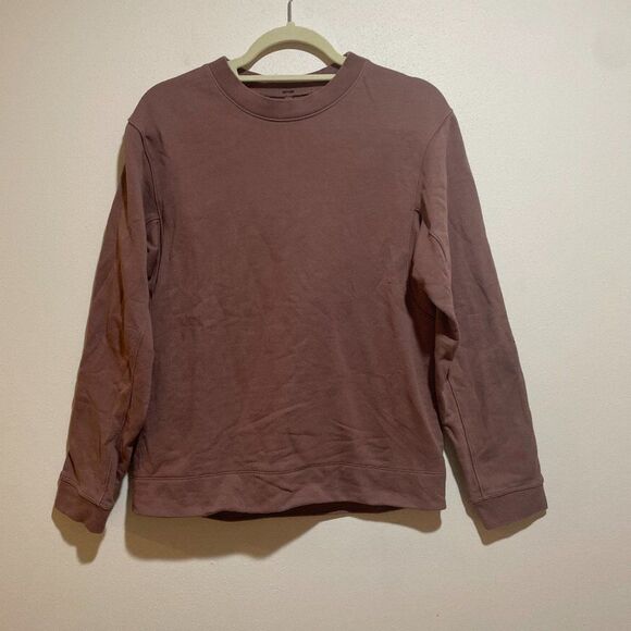 Lululemon Mens Size S French Terry Oversized Long Sleeve Crew Smoky Topaz - Picture 2 of 10